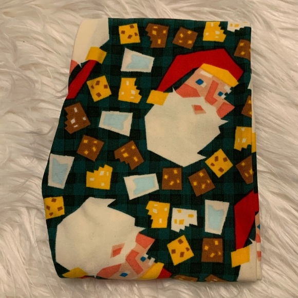 LuLaRoe Other - New! Girl’s Lularoe Santa Christmas leggings L//XL